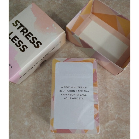 100 tips for a Stress Free Life CARDS -‎ Gift Republic calm your mind Mindful - Picture 4 of 5
